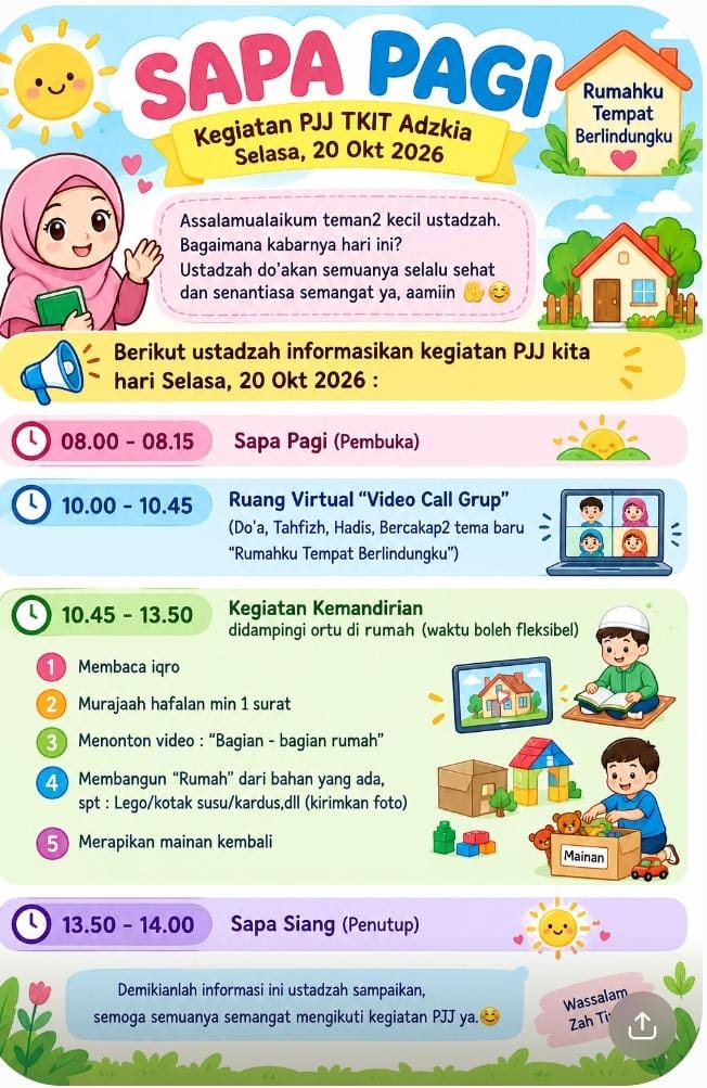 Kegiatan PJJ Kelas Delima
